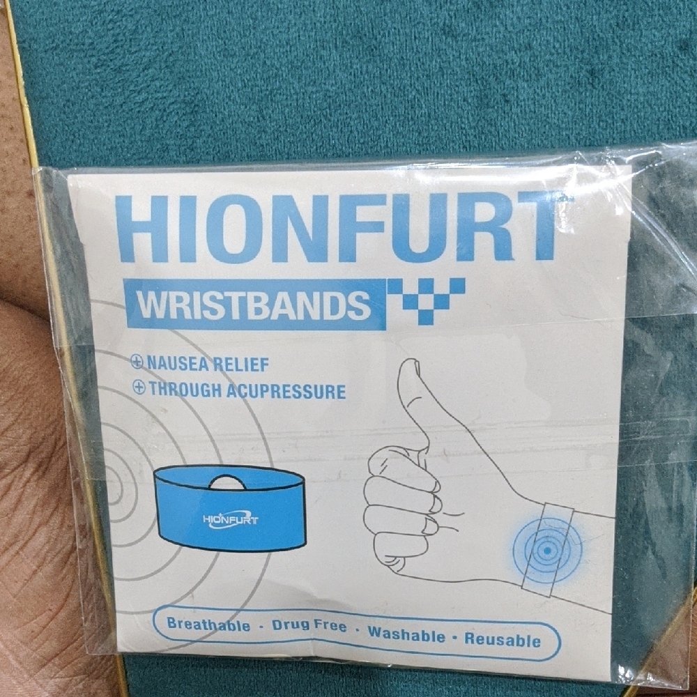 Blue Wristbands for Nausea Relief